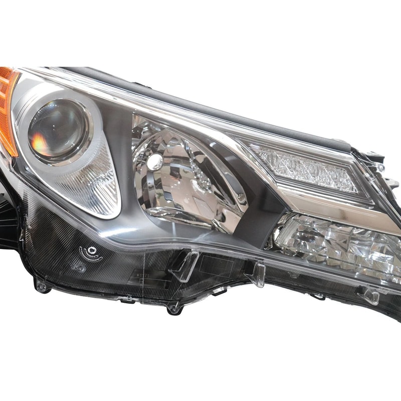 Toyota RAV4 Passenger Side Headlight Assembly Clear Lens Chrome Housing 4