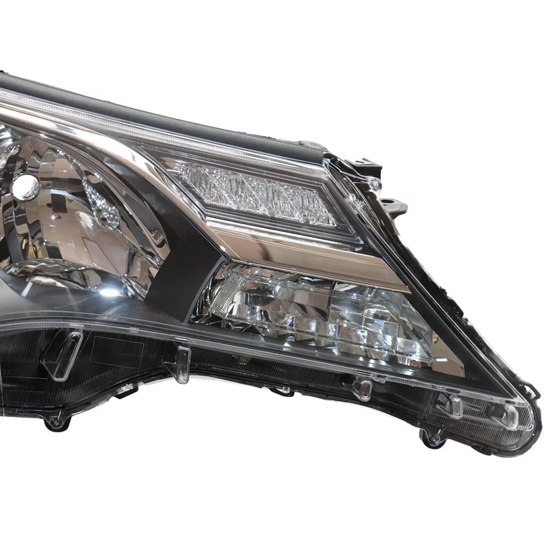 Toyota RAV4 Passenger Side Headlight Assembly Clear Lens Chrome Housing 5