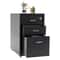 Mobile 3 Drawer File Cabinet With Lock For Home Office Storage 4
