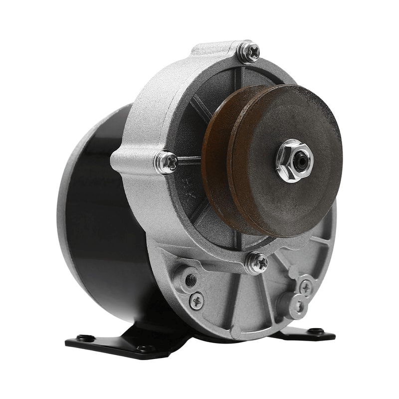 DC Gear Reduction Motor With Belt Pulley For Scooters E Bikes And DIY Power Projects 2
