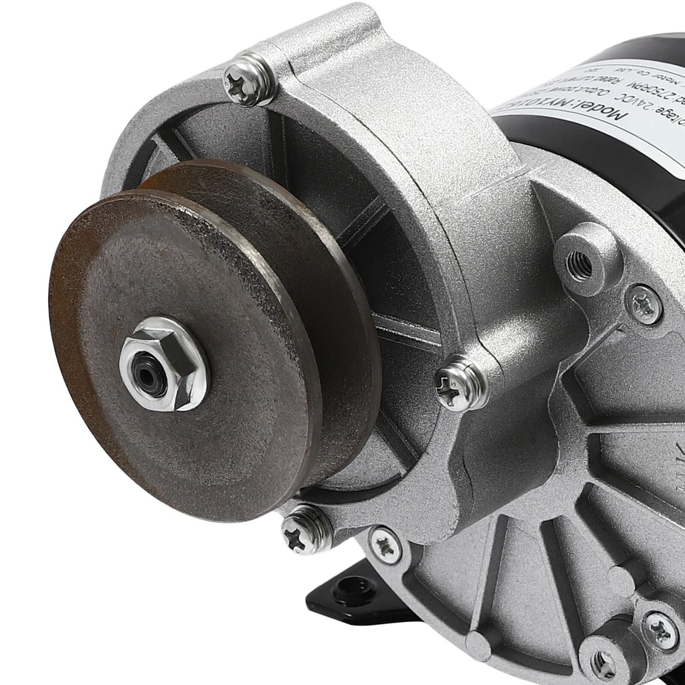 DC Gear Reduction Motor With Belt Pulley For Scooters E Bikes And DIY Power Projects 6