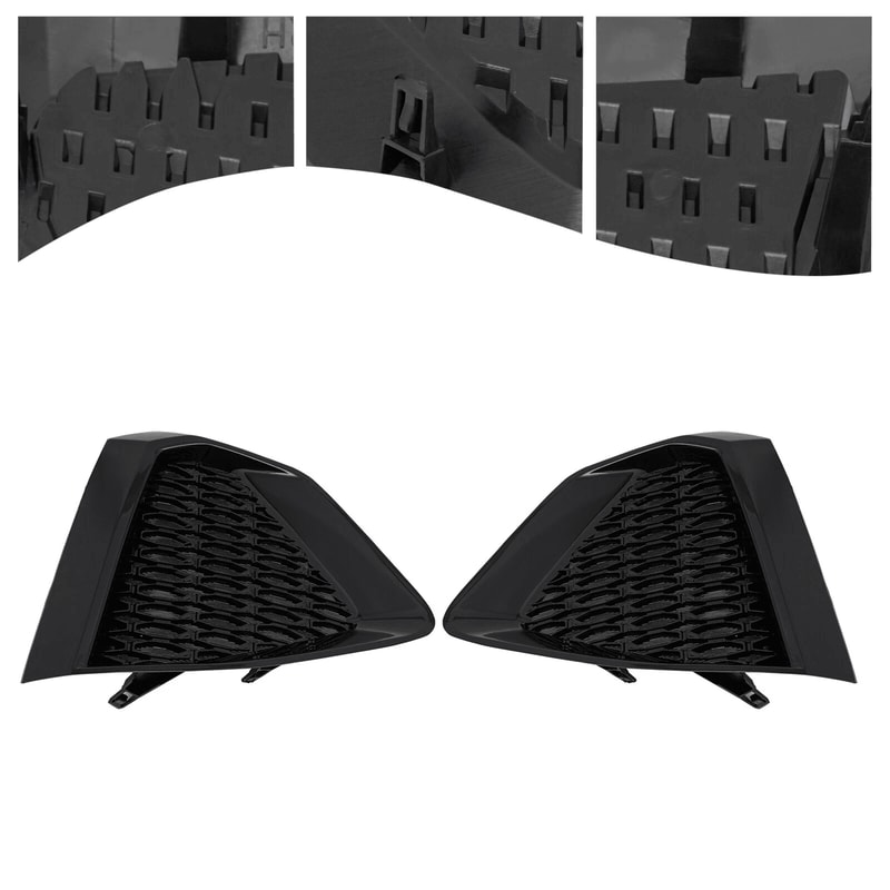 Pair LH RH Fog Light Covers For Nissan Maxima Front Bumper Trim 9