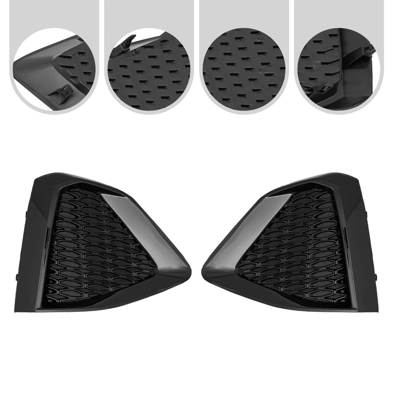 Pair LH RH Fog Light Covers For Nissan Maxima Front Bumper Trim 10