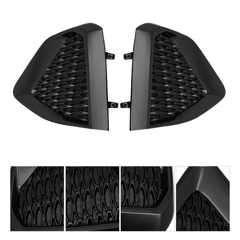 Pair LH RH Fog Light Covers For Nissan Maxima Front Bumper Trim 6