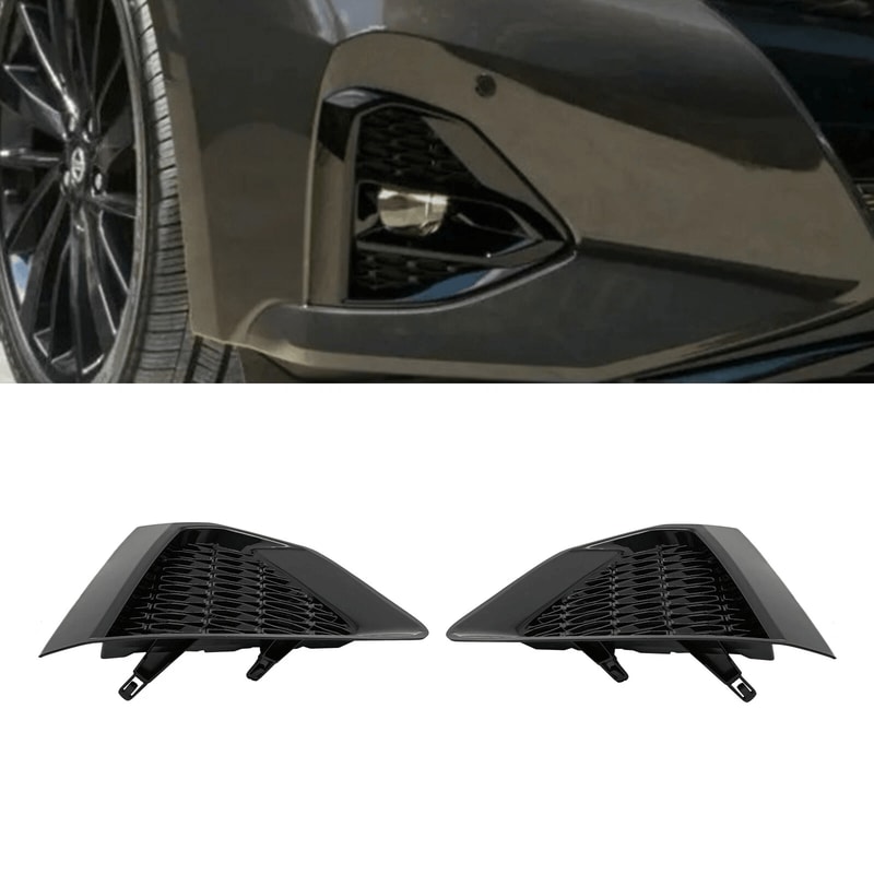 Pair LH RH Fog Light Covers For Nissan Maxima Front Bumper Trim 8
