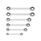 Extra Long Ratcheting Wrench Set Metric Double Box End Spanners 3