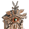 Vintage Style Black Forest Wooden Hunter Cuckoo Wall Clock 1