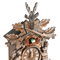 Vintage Style Black Forest Wooden Hunter Cuckoo Wall Clock 1