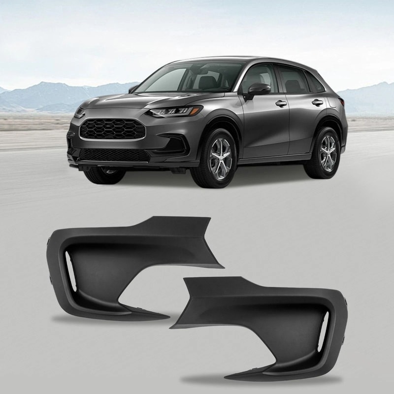 Honda HR V Fog Light Cover Set Left Right Plastic Front Bumper Bezels 0