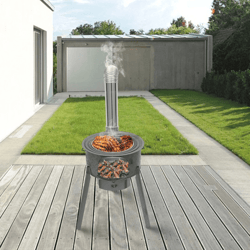 portable wood burning camping stove for outdoor cooking
