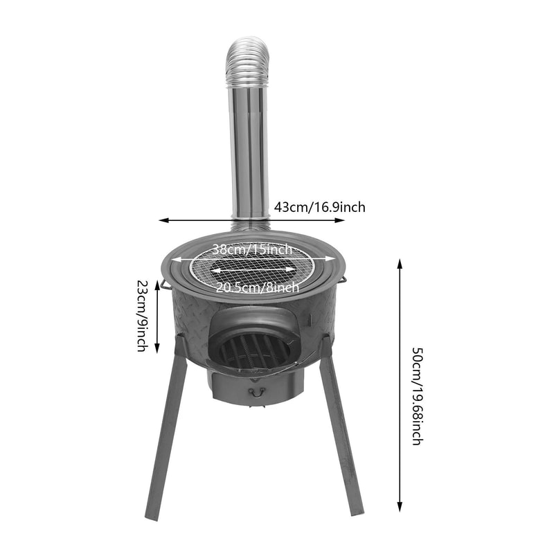 Portable Wood Burning Camping Stove For Outdoor Cooking 1