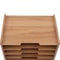 7 Tier Desk File Organizer Wooden A4 Letter Tray For Office Document Storage 1