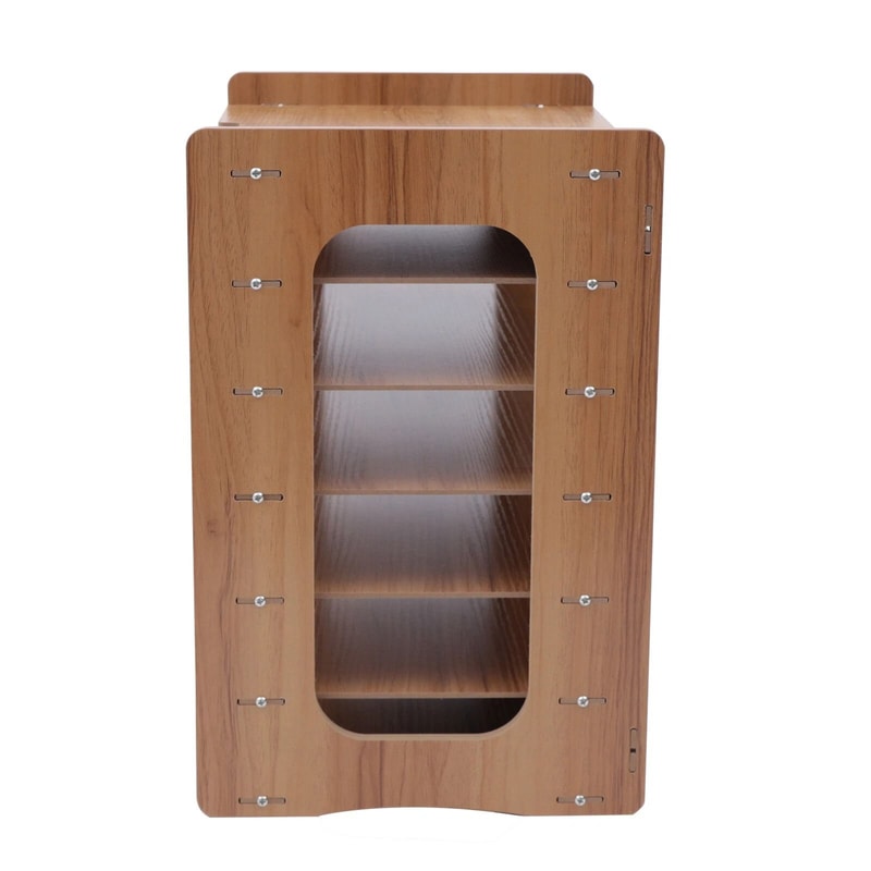 7 Tier Desk File Organizer Wooden A4 Letter Tray For Office Document Storage 3