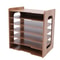 7 Tier Desk File Organizer Wooden A4 Letter Tray For Office Document Storage 5
