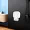 White ABS Folding Shower Seat Wall Mounted Foldable Shower Bench 9