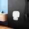 White ABS Folding Shower Seat Wall Mounted Foldable Shower Bench 9