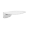 White ABS Folding Shower Seat Wall Mounted Foldable Shower Bench 1