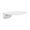 White ABS Folding Shower Seat Wall Mounted Foldable Shower Bench 1