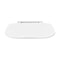 White ABS Folding Shower Seat Wall Mounted Foldable Shower Bench 3