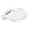 White ABS Folding Shower Seat Wall Mounted Foldable Shower Bench 6