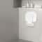 White ABS Folding Shower Seat Wall Mounted Foldable Shower Bench 8