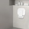 White ABS Folding Shower Seat Wall Mounted Foldable Shower Bench 8
