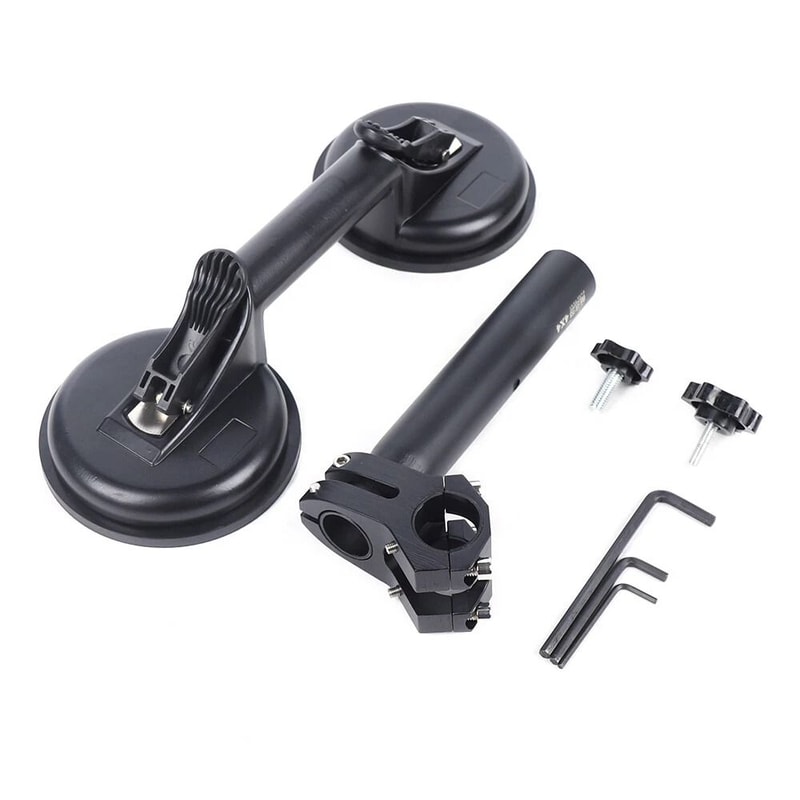Adjustable Car Flag Pole Holder Double Suction Cup Off Road Mount Bracket 2