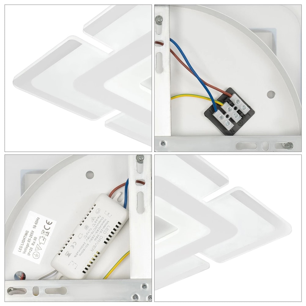 Modern Square LED Ceiling Light Flush Mount Fixture 3