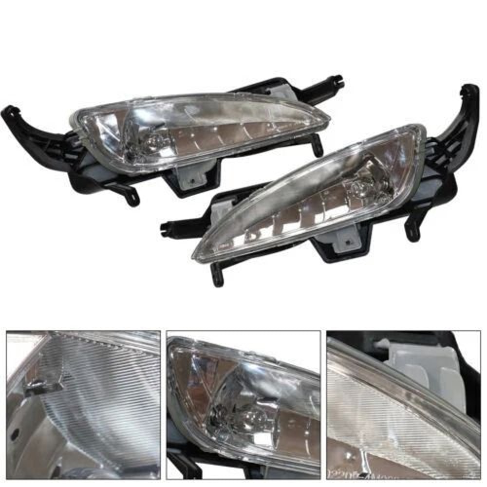 Kia Optima Fog Lights With Front Bumper Covers LH RH Set 10