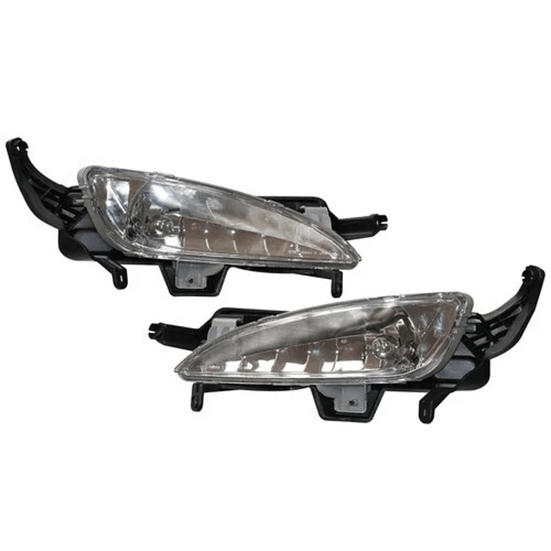 Kia Optima Fog Lights With Front Bumper Covers LH RH Set 17