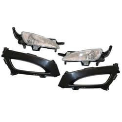 kia optima fog lights with front bumper covers lh rh set