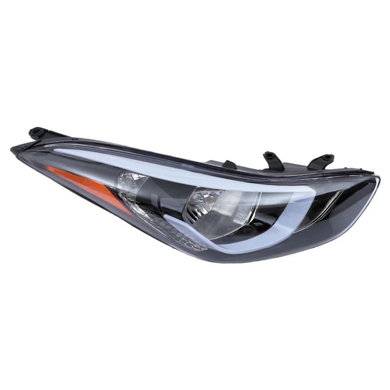 Hyundai Elantra Passenger Side Halogen Headlight Assembly 10