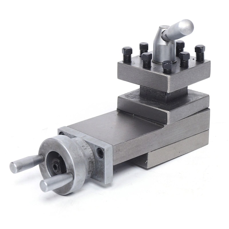 Metal Lathe Cross Slide With Tool Holder Compound Lathe Parts 2