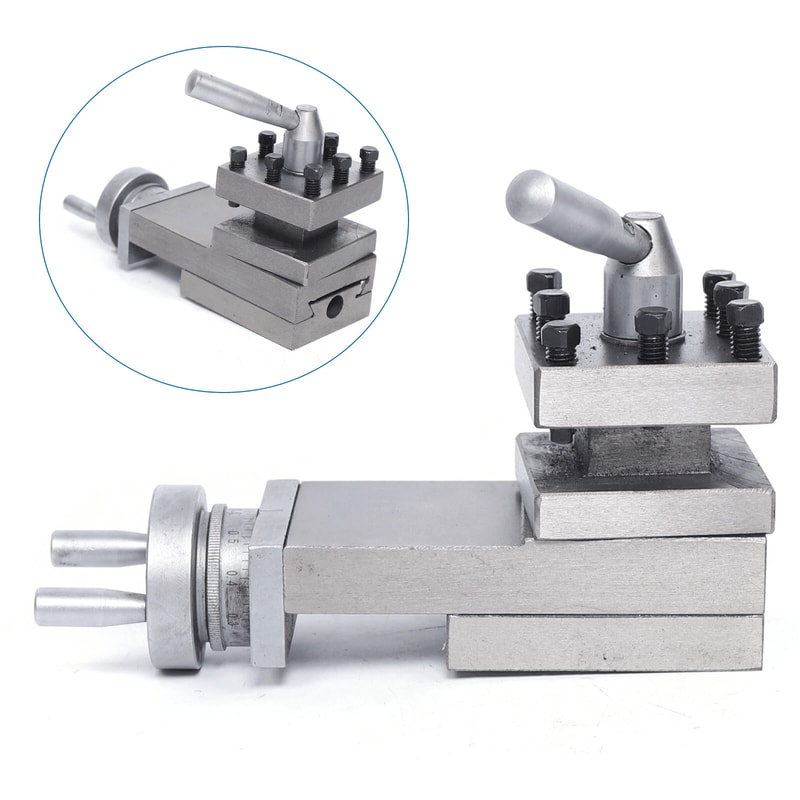 Metal Lathe Cross Slide With Tool Holder Compound Lathe Parts 8