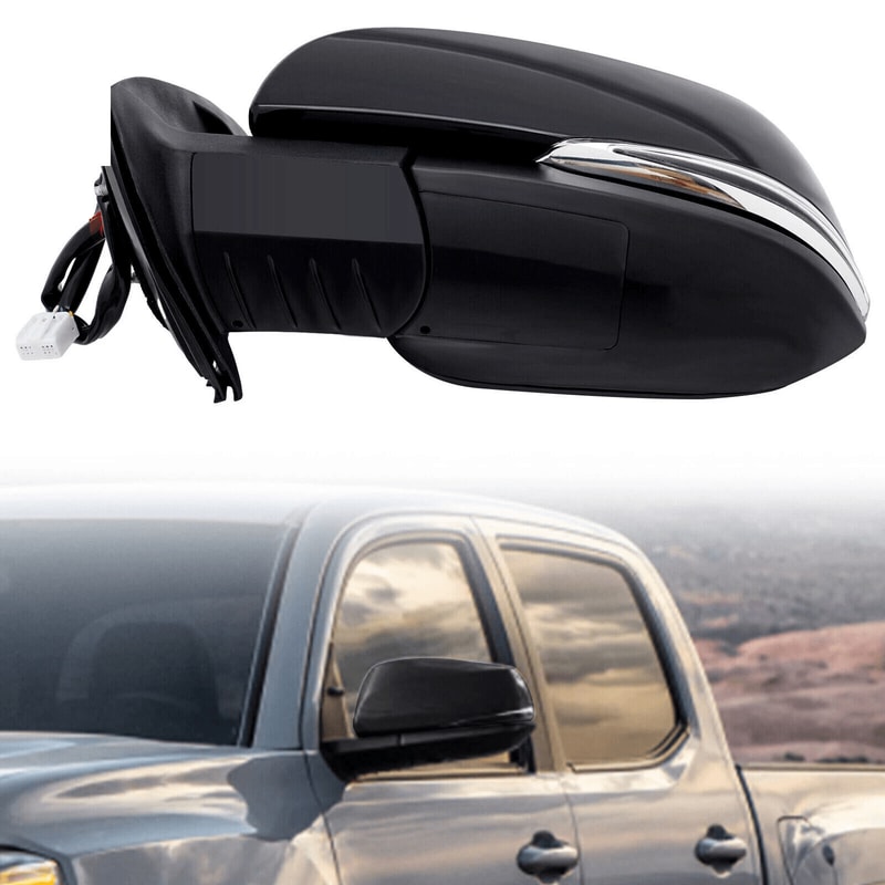 Toyota Tacoma Driver Side Mirror Heated Turn Signal Paintable Replacement 0