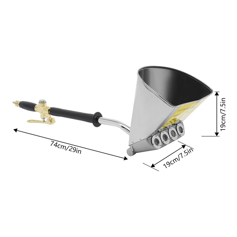 Jet Stucco Sprayer Cement Plaster Mortar Spray Gun 5