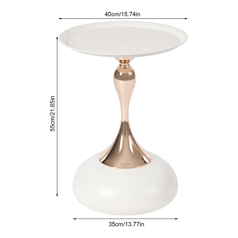 Modern Small Round Metal Side Table For Living Room Bedroom 12