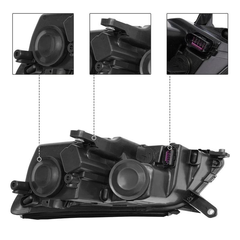 Right Passenger Halogen Headlight Assembly For Volkswagen Tiguan 10