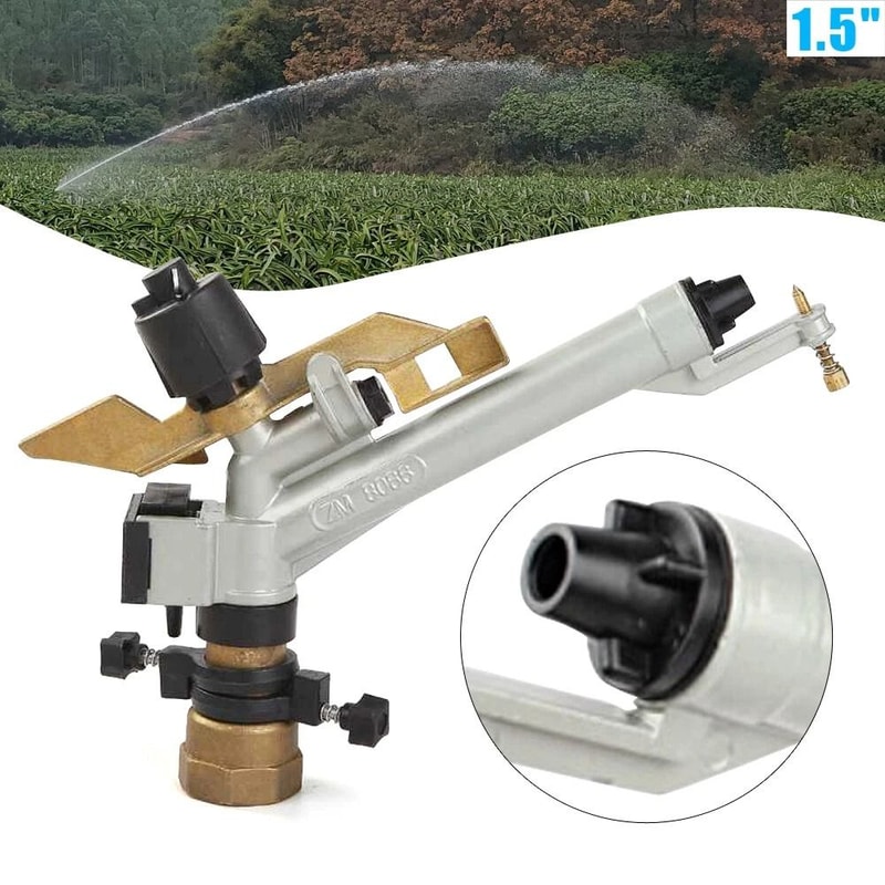 Rain Spray Gun Adjustable Impact Sprinkler For Large Area Irrigation 13