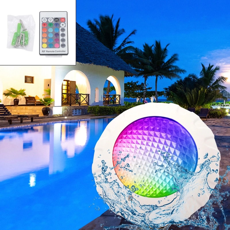 Premium Underwater Pool Lights RGB LED Waterproof Color Changing Pool Spa Lighting 5