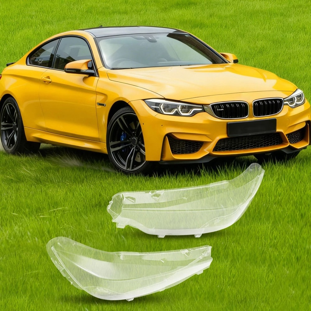 Clear Front Headlight Lens Cover Pair For BMW 4 Series 0
