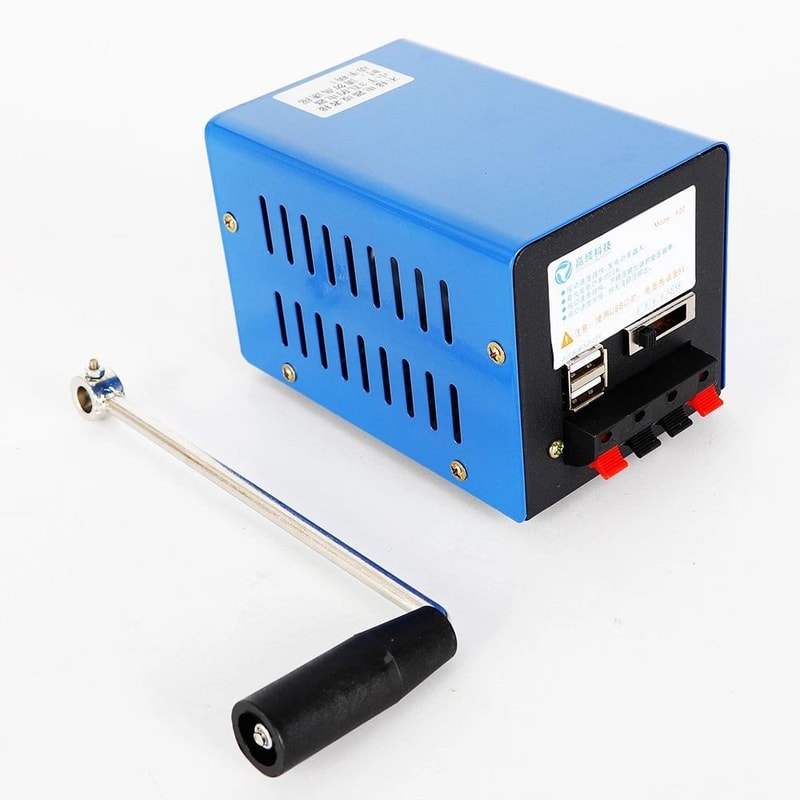 Hand Powered Emergency USB Charging Generator Portable Manual Dynamo Power 1