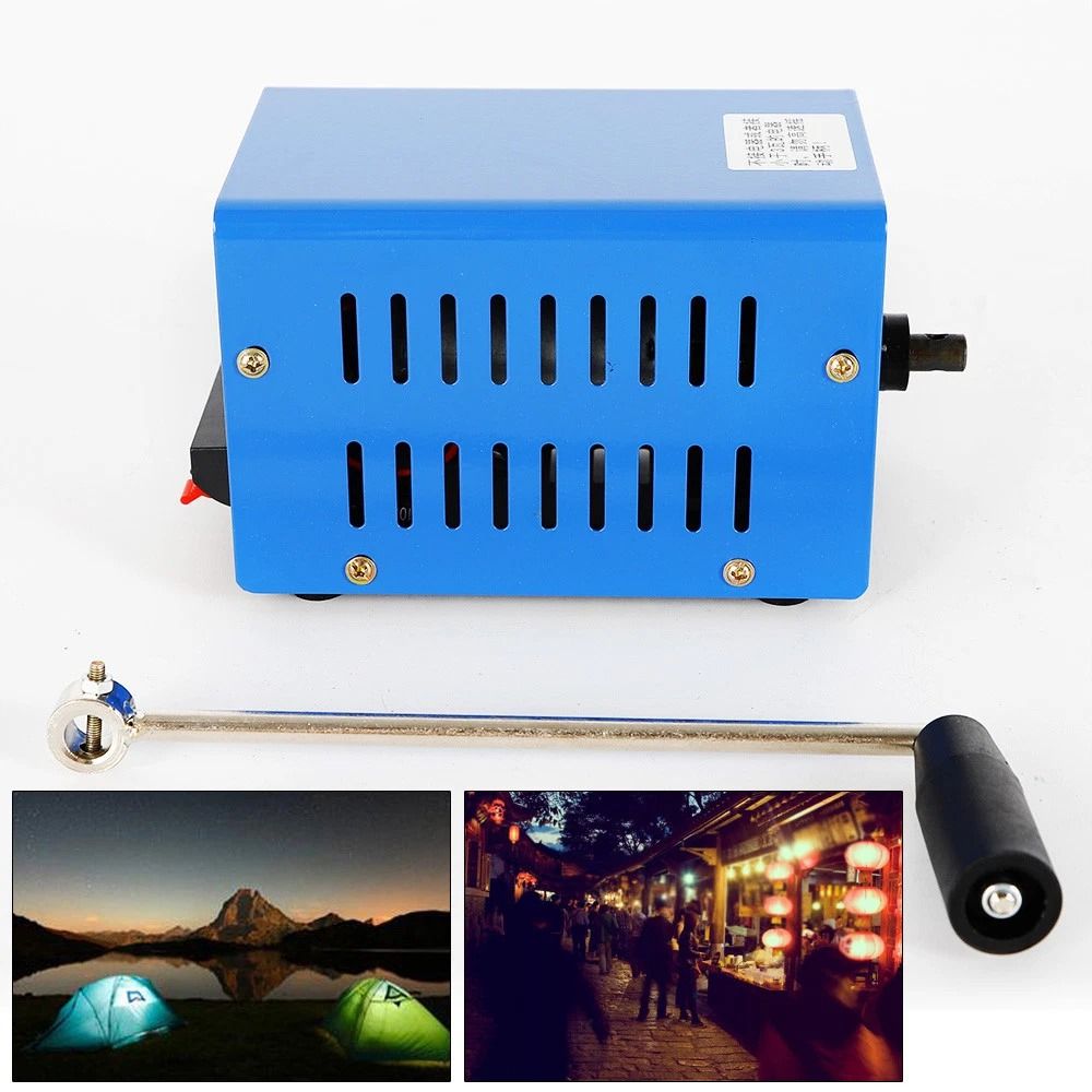 Hand Powered Emergency USB Charging Generator Portable Manual Dynamo Power 8