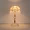 Vintage Gold Metal Table Lamp With Fabric Shade For Bedroom Or Living Room 10
