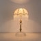 Vintage Gold Metal Table Lamp With Fabric Shade For Bedroom Or Living Room 10