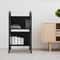 Rolling Library Book Cart With Wheels Double Sided Office Book Organizer 1