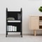 Rolling Library Book Cart With Wheels Double Sided Office Book Organizer 1