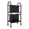 Rolling Library Book Cart With Wheels Double Sided Office Book Organizer 12