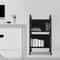 Rolling Library Book Cart With Wheels Double Sided Office Book Organizer 0