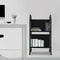 Rolling Library Book Cart With Wheels Double Sided Office Book Organizer 0